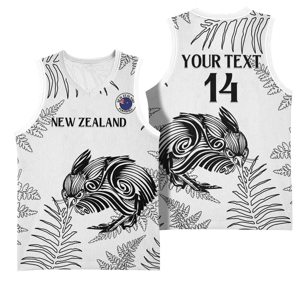 Custom New Zealand Kiwi Football Basketball Jersey Aotearoa Silver Fern - Polynesian Pride
