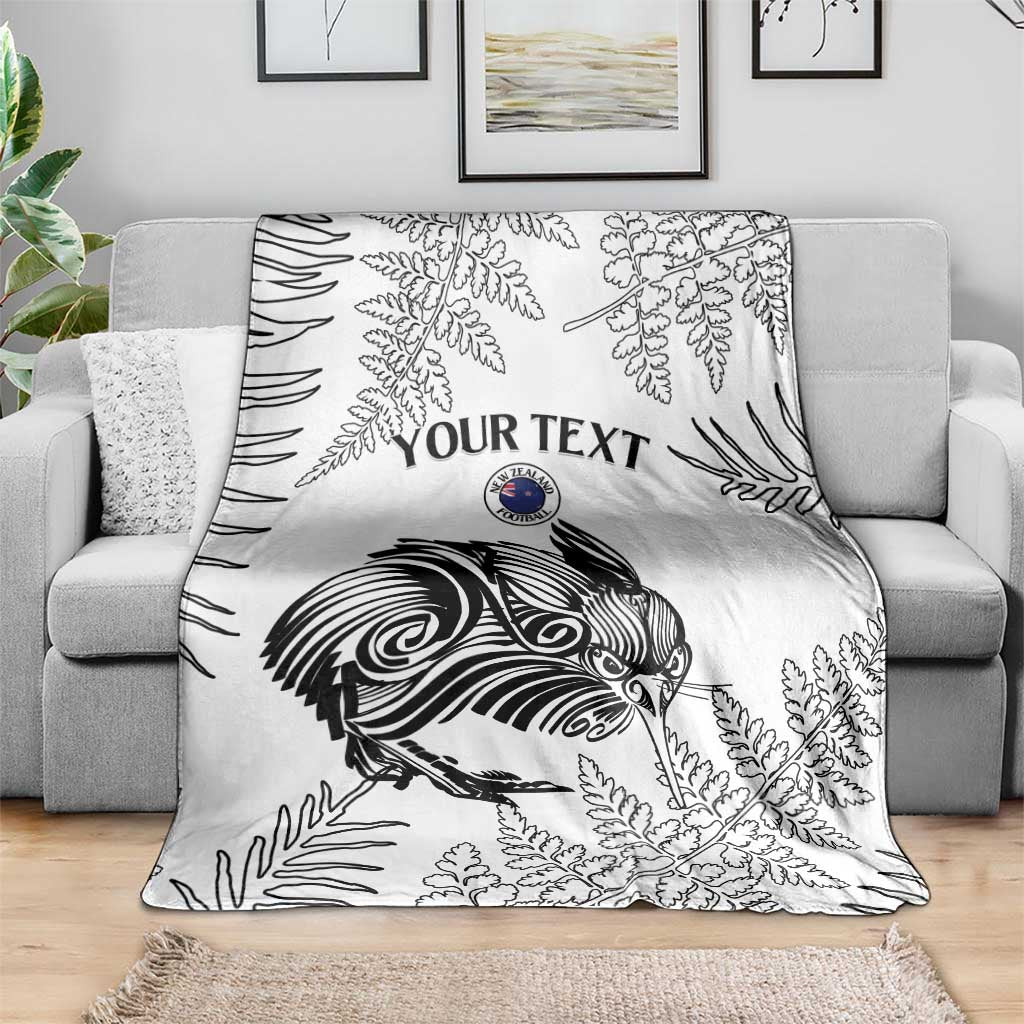 Custom New Zealand Kiwi Football Blanket Aotearoa Silver Fern