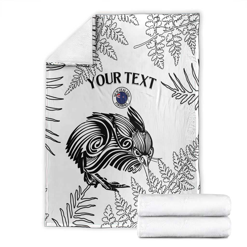 Custom New Zealand Kiwi Football Blanket Aotearoa Silver Fern