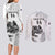 Custom New Zealand Kiwi Football Couples Matching Long Sleeve Bodycon Dress and Long Sleeve Button Shirt Aotearoa Silver Fern