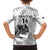 Custom New Zealand Kiwi Football Family Matching Off The Shoulder Long Sleeve Dress and Hawaiian Shirt Aotearoa Silver Fern