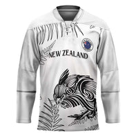 Custom New Zealand Kiwi Football Hockey Jersey Aotearoa Silver Fern - Polynesian Pride