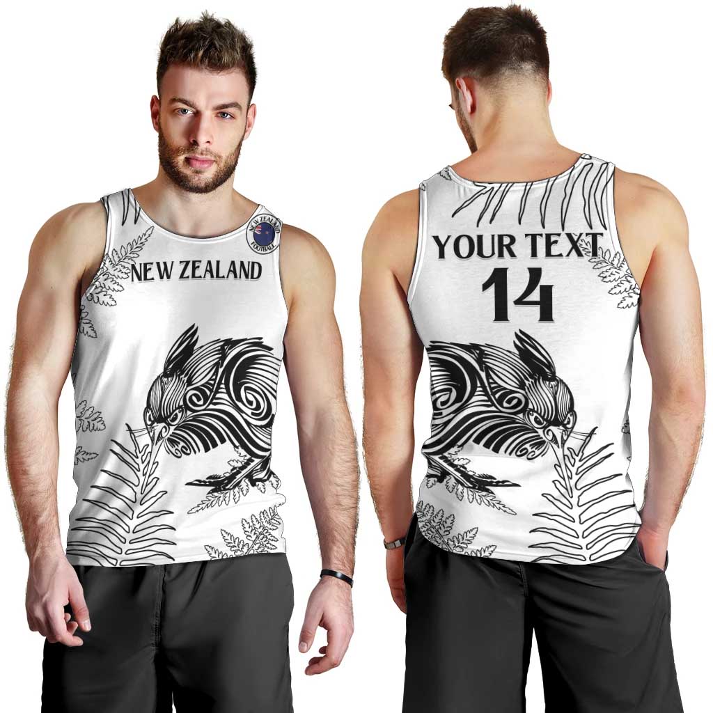 Custom New Zealand Kiwi Football Men Tank Top Aotearoa Silver Fern