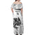 Custom New Zealand Kiwi Football Off Shoulder Maxi Dress Aotearoa Silver Fern