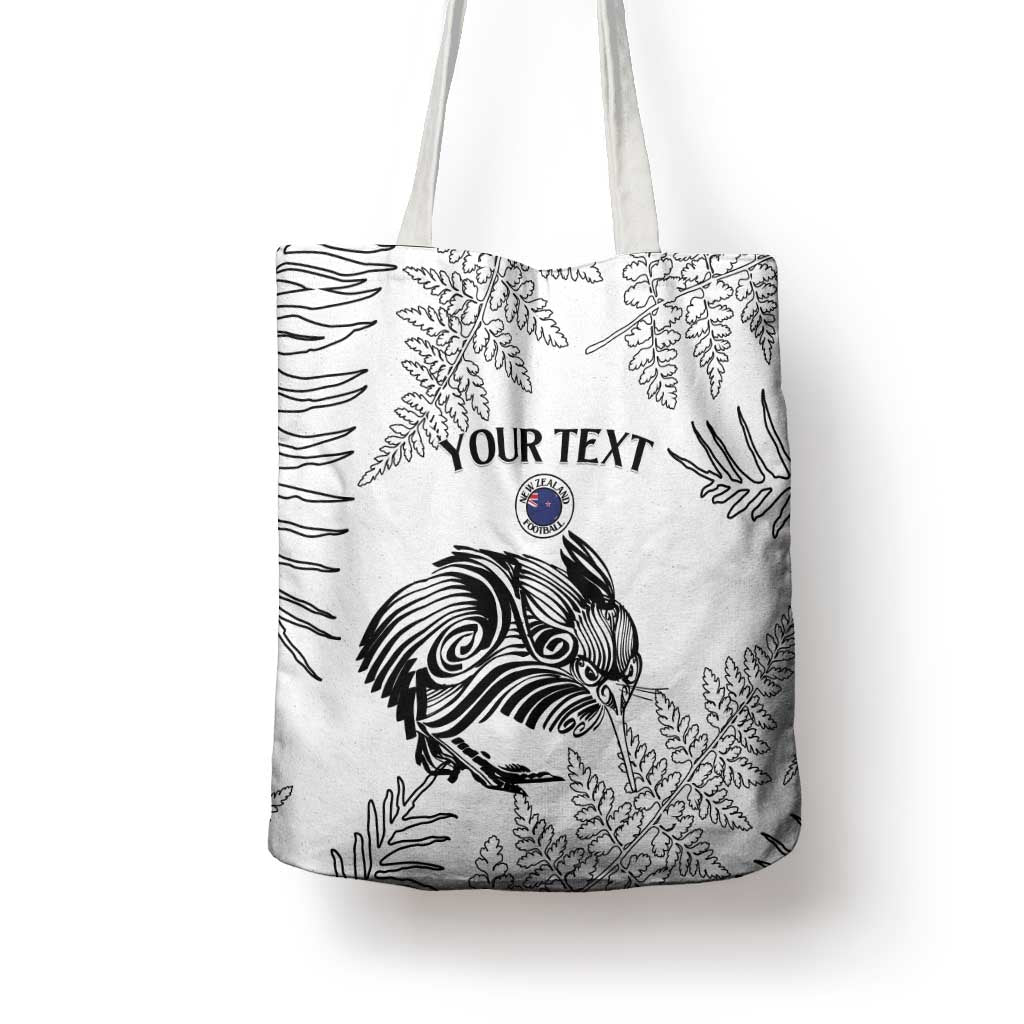 Custom New Zealand Kiwi Football Tote Bag Aotearoa Silver Fern - Polynesian Pride