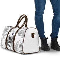 Custom New Zealand Kiwi Football Travel Bag Aotearoa Silver Fern - Polynesian Pride