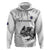 Custom New Zealand Kiwi Football Zip Hoodie Aotearoa Silver Fern