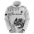 Custom New Zealand Kiwi Football Zip Hoodie Aotearoa Silver Fern