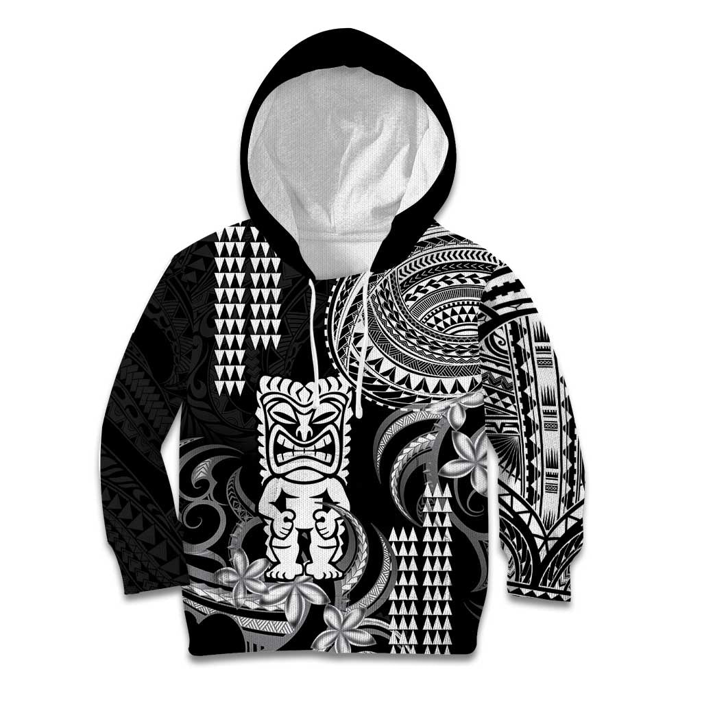 Hawaii Ku God Kid Hoodie Kakau Mix Polynesian Tattoo
