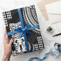 Hawaii Ku God Wrapping Paper Kakau Mix Polynesian Tattoo - Polynesian Pride