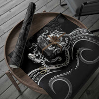 Black Hawaii Kanaloa God Wrapping Paper Hawaiian Octopus - Polynesian Pride