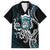 Turquoise Hawaii Kanaloa God Family Matching Short Sleeve Bodycon Dress and Hawaiian Shirt Hawaiian Octopus