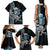 Turquoise Hawaii Kanaloa God Family Matching Tank Maxi Dress and Hawaiian Shirt Hawaiian Octopus