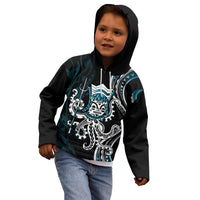 Turquoise Hawaii Kanaloa God Kid Hoodie Hawaiian Octopus