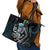 Turquoise Hawaii Kanaloa God Leather Tote Bag Hawaiian Octopus