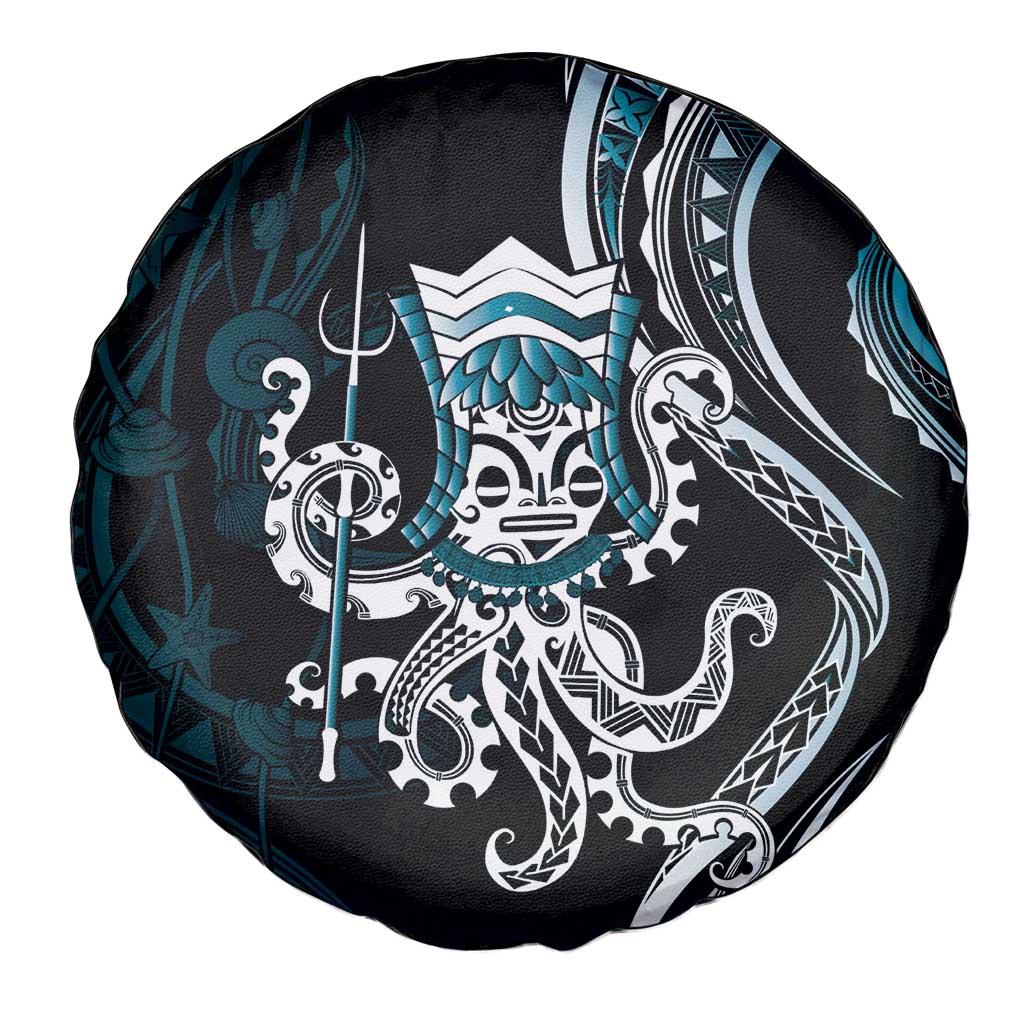 Turquoise Hawaii Kanaloa God Spare Tire Cover Hawaiian Octopus