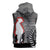 New Zealand ANZAC Day Sleeveless Zip Hoodie 25th April Silver Fern With Poppy - Polynesian Pride