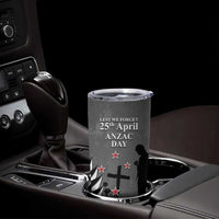 New Zealand ANZAC Day Tumbler Cup 25th April Silver Fern With Poppy