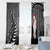 New Zealand ANZAC Day Window Curtain 25th April Silver Fern With Poppy