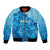 Aloha Hawaii Molokai Island Bomber Jacket Hibiscus Tribal Honu Hawaiian Tattoo