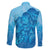 Aloha Hawaii Molokai Island Family Matching Long Sleeve Bodycon Dress and Hawaiian Shirt Hibiscus Tribal Honu Hawaiian Tattoo