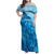 Aloha Hawaii Molokai Island Family Matching Off Shoulder Maxi Dress and Hawaiian Shirt Hibiscus Tribal Honu Hawaiian Tattoo