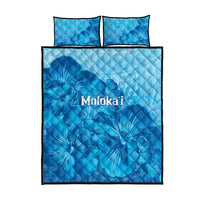 Aloha Hawaii Molokai Island Quilt Bed Set Hibiscus Tribal Honu Hawaiian Tattoo