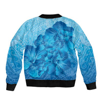 Aloha Hawaii Molokai Island Sleeve Zip Bomber Jacket Hibiscus Tribal Honu Hawaiian Tattoo