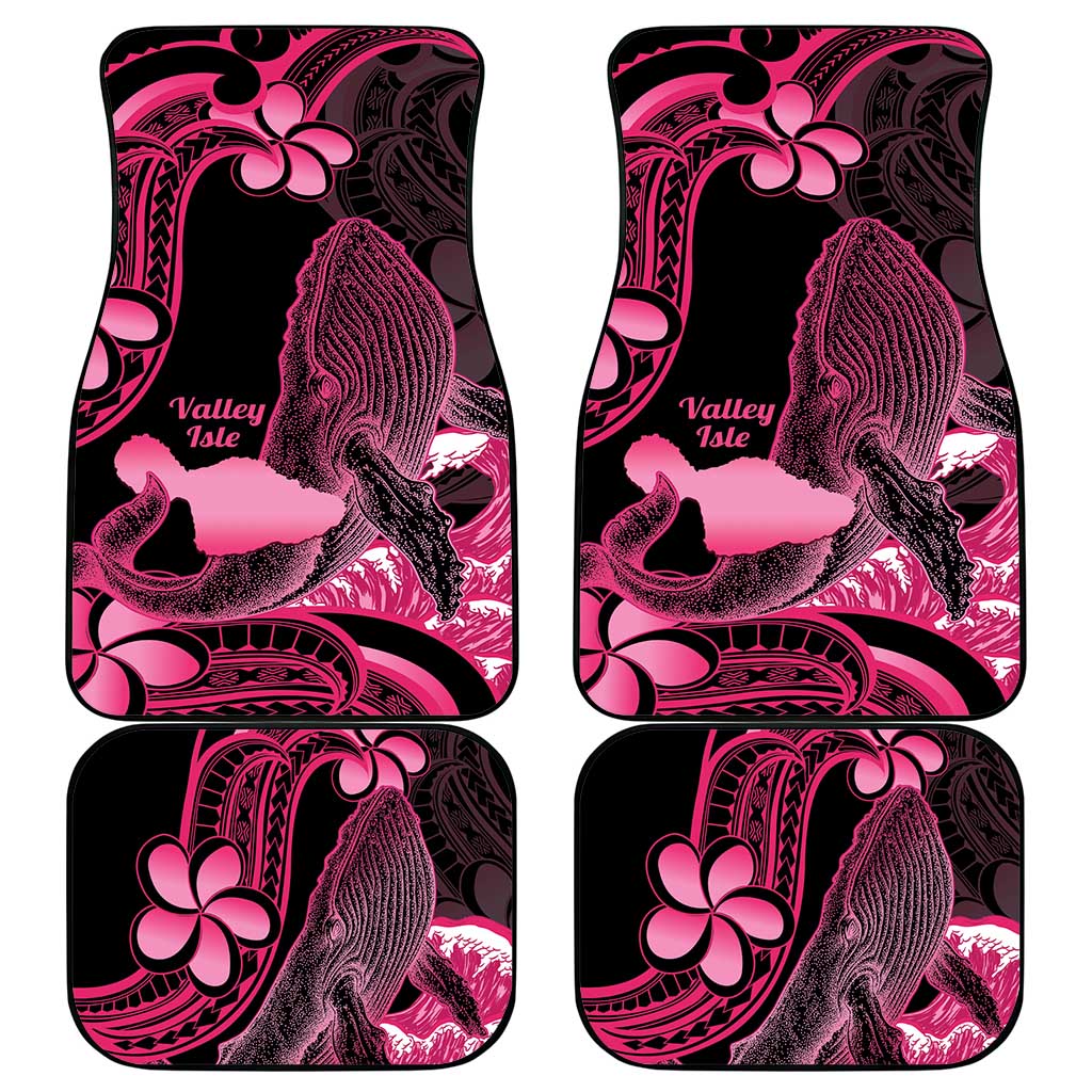 Aloha Hawaii Maui Car Mats Valley Isle Humpback Whale Black