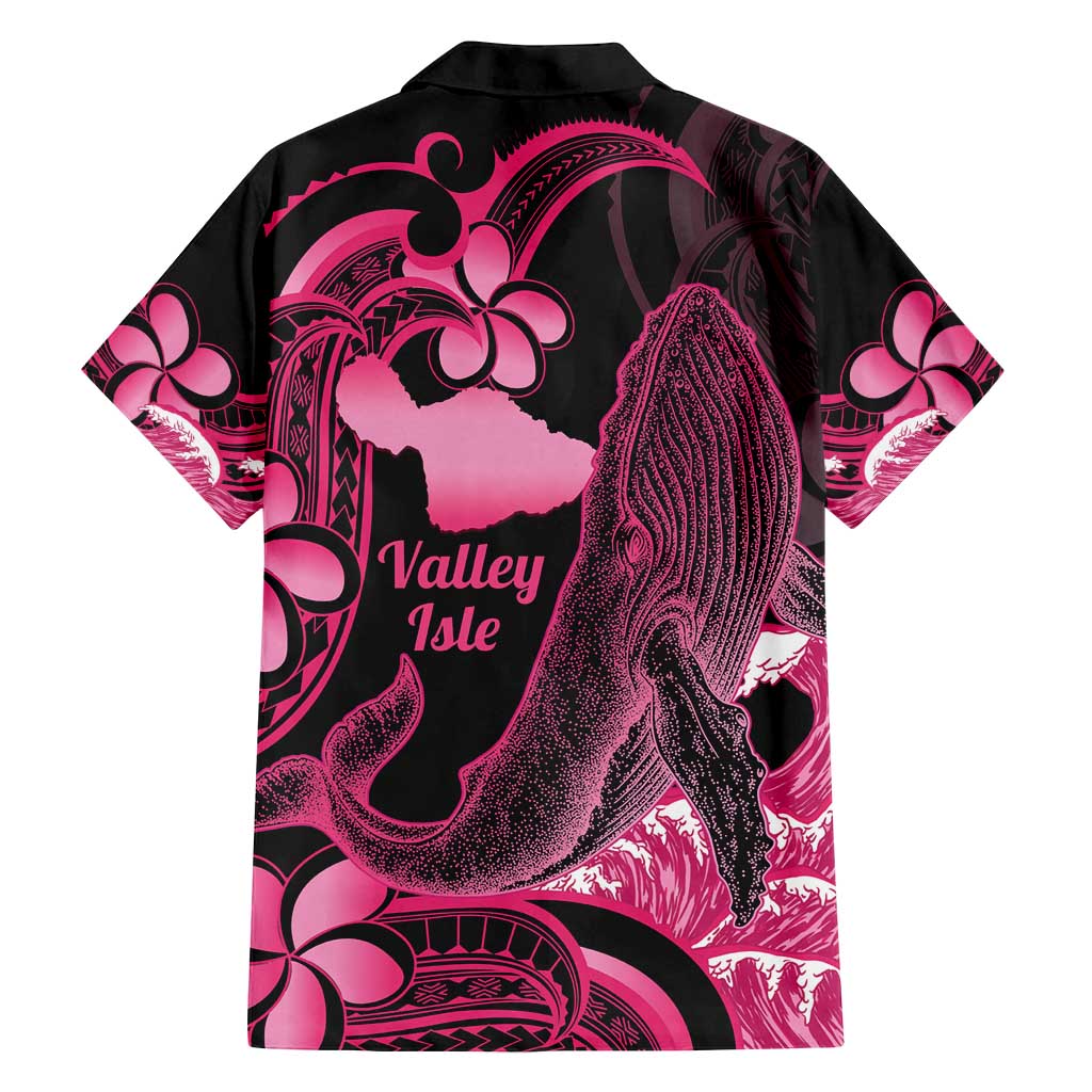 Aloha Hawaii Maui Family Matching Off Shoulder Maxi Dress and Hawaiian Shirt Valley Isle Humpback Whale Black LT14 - Polynesian Pride