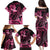 Aloha Hawaii Maui Family Matching Puletasi and Hawaiian Shirt Valley Isle Humpback Whale Black