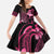 Aloha Hawaii Maui Kid Short Sleeve Dress Valley Isle Humpback Whale Black