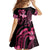 Aloha Hawaii Maui Kid Short Sleeve Dress Valley Isle Humpback Whale Black