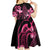 Aloha Hawaii Maui Kid Short Sleeve Dress Valley Isle Humpback Whale Black