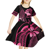 Aloha Hawaii Maui Kid Short Sleeve Dress Valley Isle Humpback Whale Black
