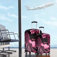 Aloha Hawaii Maui Luggage Cover Valley Isle Humpback Whale Black