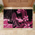 Aloha Hawaii Maui Rubber Doormat Valley Isle Humpback Whale Black