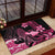 Aloha Hawaii Maui Rubber Doormat Valley Isle Humpback Whale Black