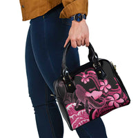 Aloha Hawaii Maui Shoulder Handbag Valley Isle Humpback Whale Black LT14 - Polynesian Pride