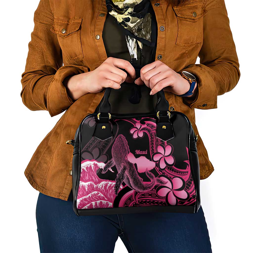 Aloha Hawaii Maui Shoulder Handbag Valley Isle Humpback Whale Black LT14 - Polynesian Pride
