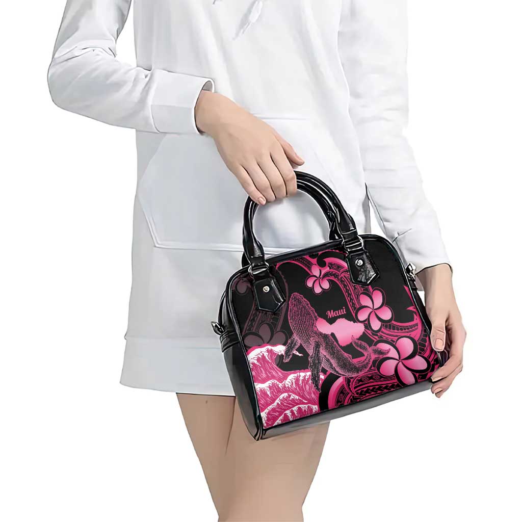 Aloha Hawaii Maui Shoulder Handbag Valley Isle Humpback Whale Black LT14 - Polynesian Pride