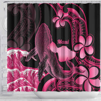 Aloha Hawaii Maui Shower Curtain Valley Isle Humpback Whale Black LT14 - Polynesian Pride