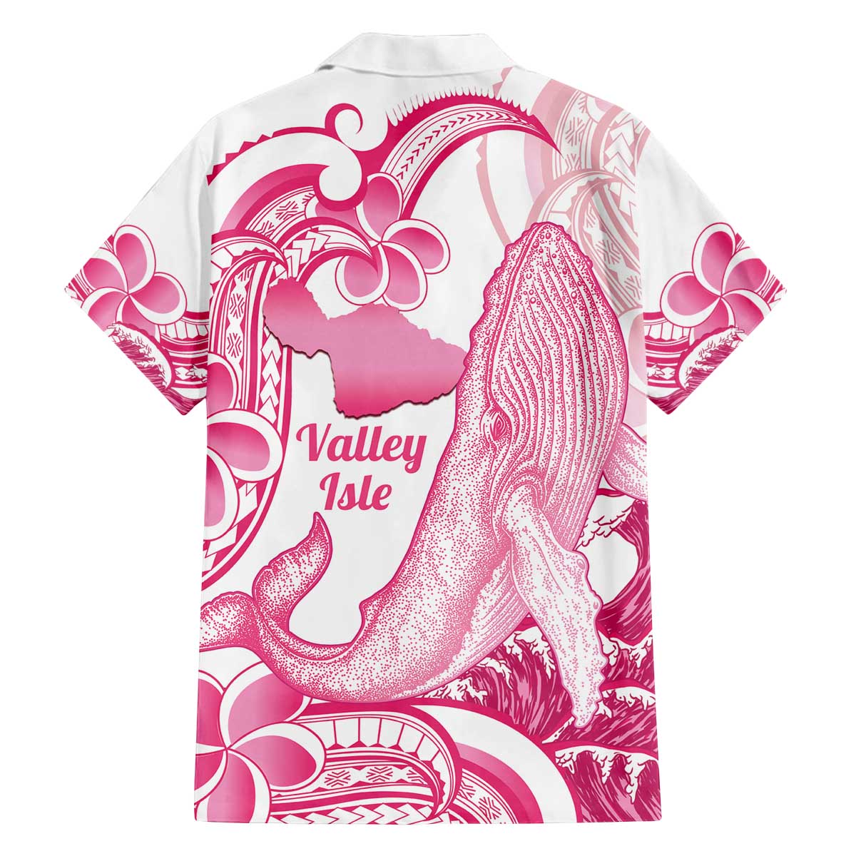 Aloha Hawaii Maui Family Matching Off The Shoulder Long Sleeve Dress and Hawaiian Shirt Valley Isle Humpback Whale White LT14 - Polynesian Pride
