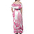 Aloha Hawaii Maui Family Matching Off Shoulder Maxi Dress and Hawaiian Shirt Valley Isle Humpback Whale White