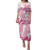 Aloha Hawaii Maui Family Matching Puletasi and Hawaiian Shirt Valley Isle Humpback Whale White