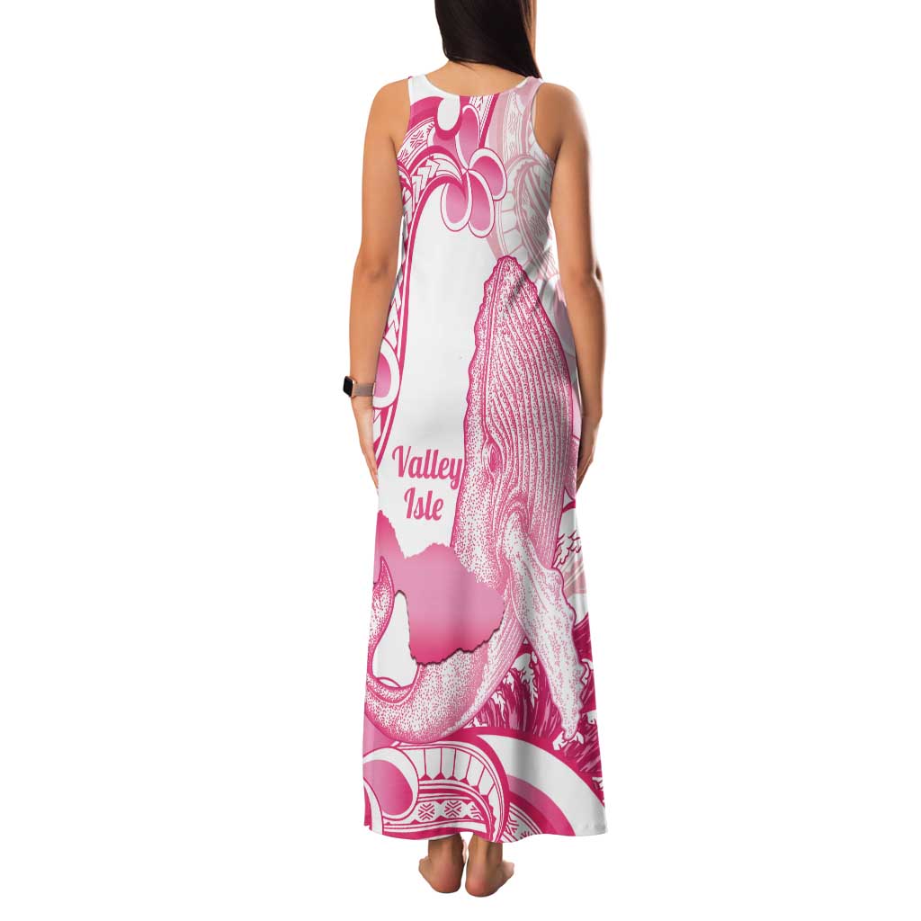 Aloha Hawaii Maui Family Matching Tank Maxi Dress and Hawaiian Shirt Valley Isle Humpback Whale White