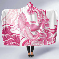 Aloha Hawaii Maui Hooded Blanket Valley Isle Humpback Whale White