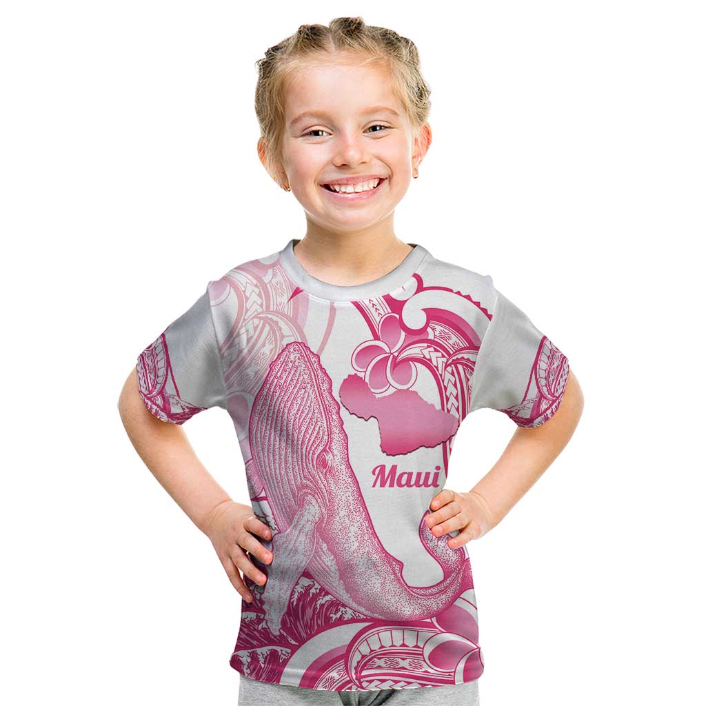 Aloha Hawaii Maui Kid T Shirt Valley Isle Humpback Whale White LT14 White - Polynesian Pride