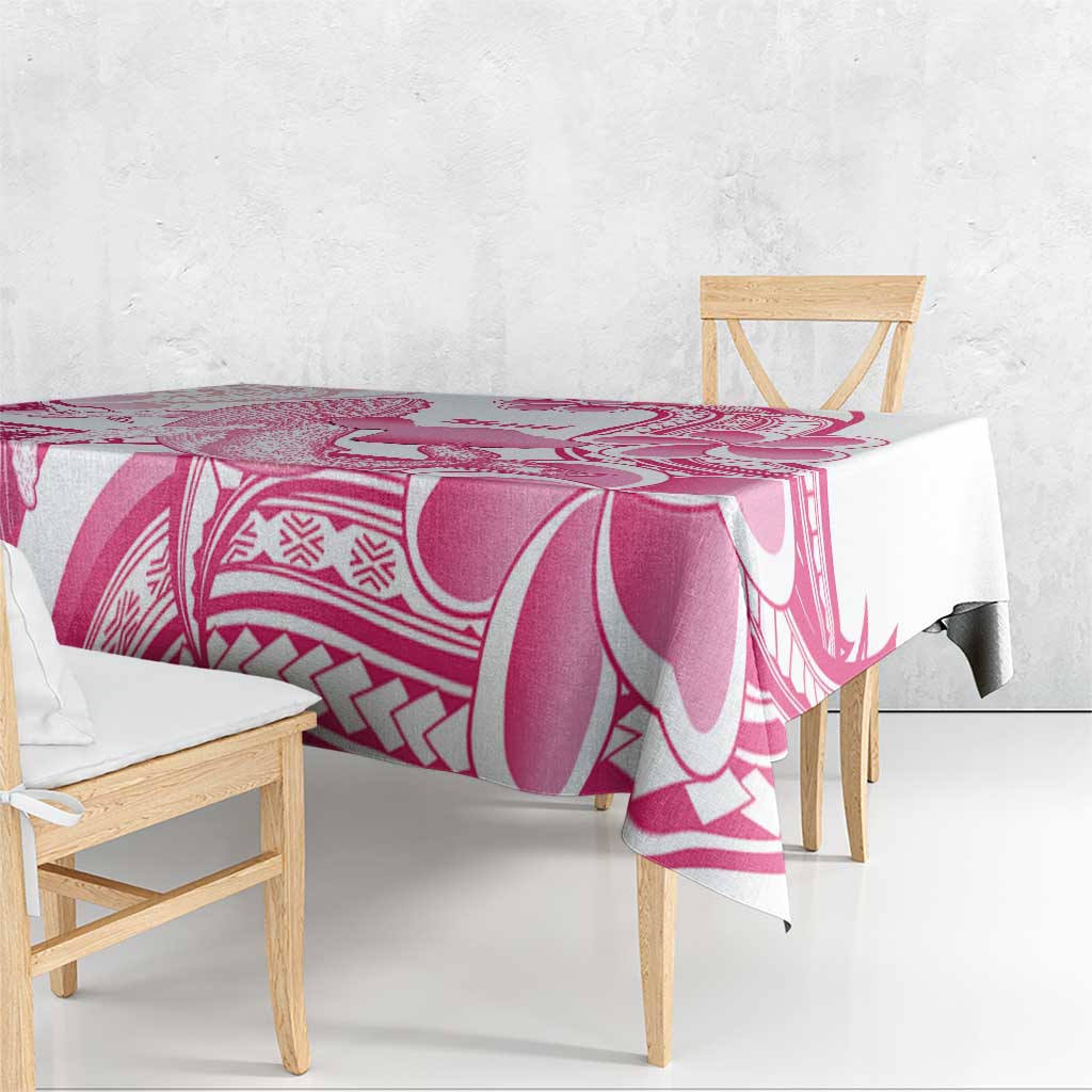 Aloha Hawaii Maui Tablecloth Valley Isle Humpback Whale White