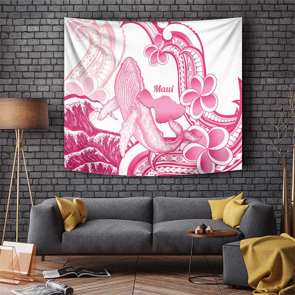 Aloha Hawaii Maui Tapestry Valley Isle Humpback Whale White LT14 White - Polynesian Pride